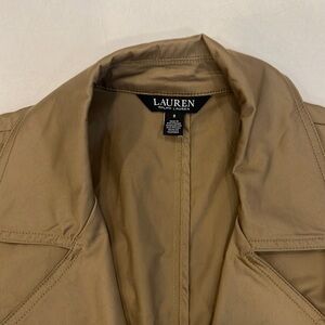 Ralph Lauren Trench Coat Sleeveless Dress in Sand